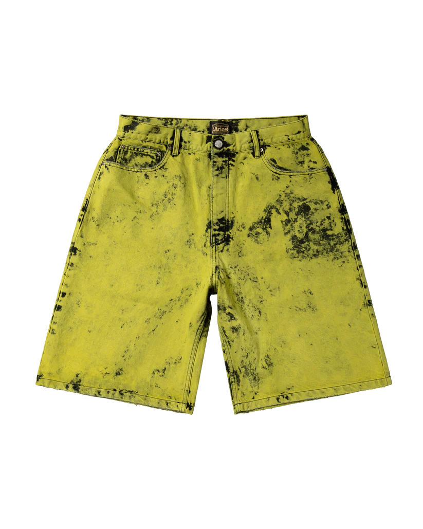 Heavy Acid Wash Wide Leg Short__streetdrip.top