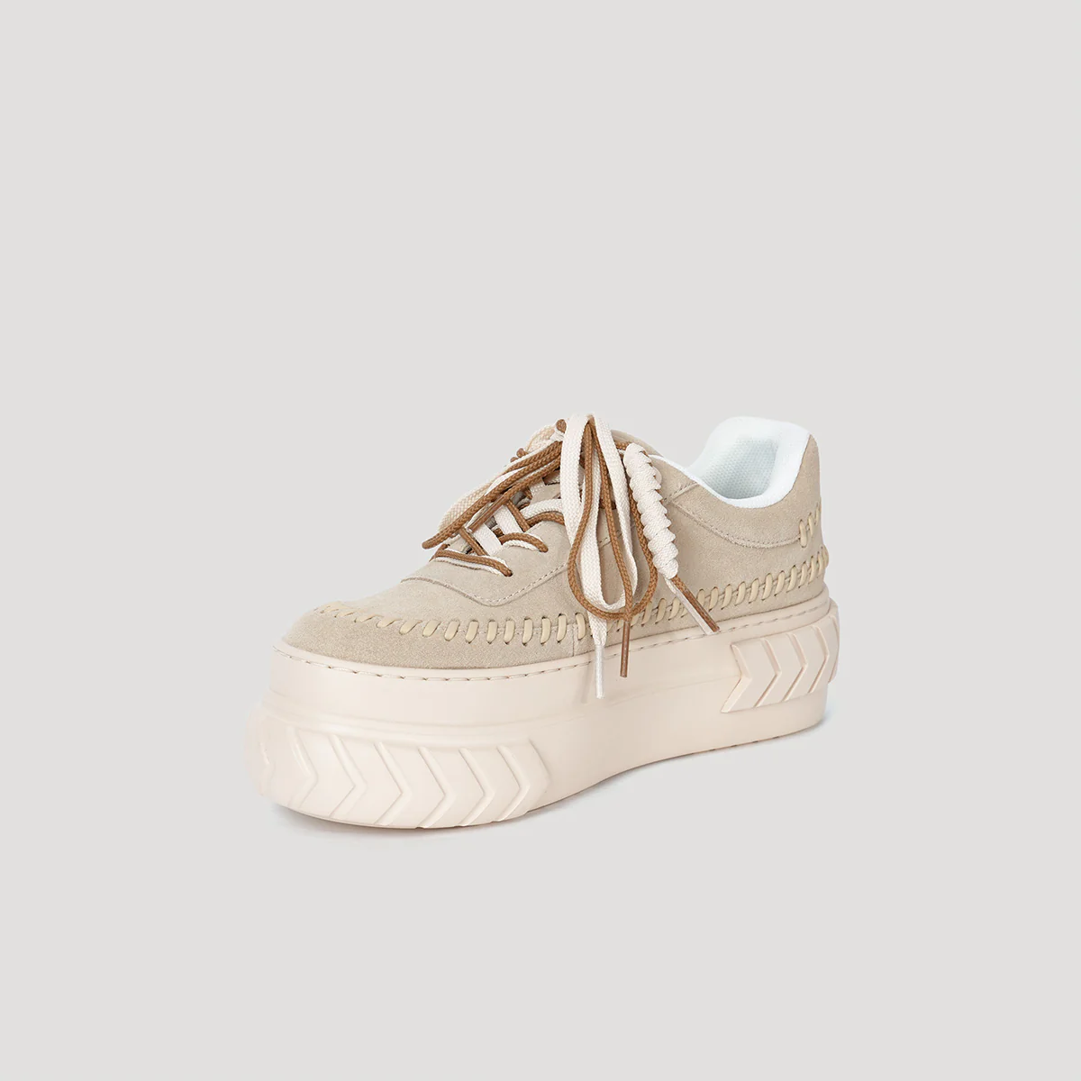 TYRES PLATFORM SIGNATURE SNEAKER-TAN/BEIGE__streetdrip.top