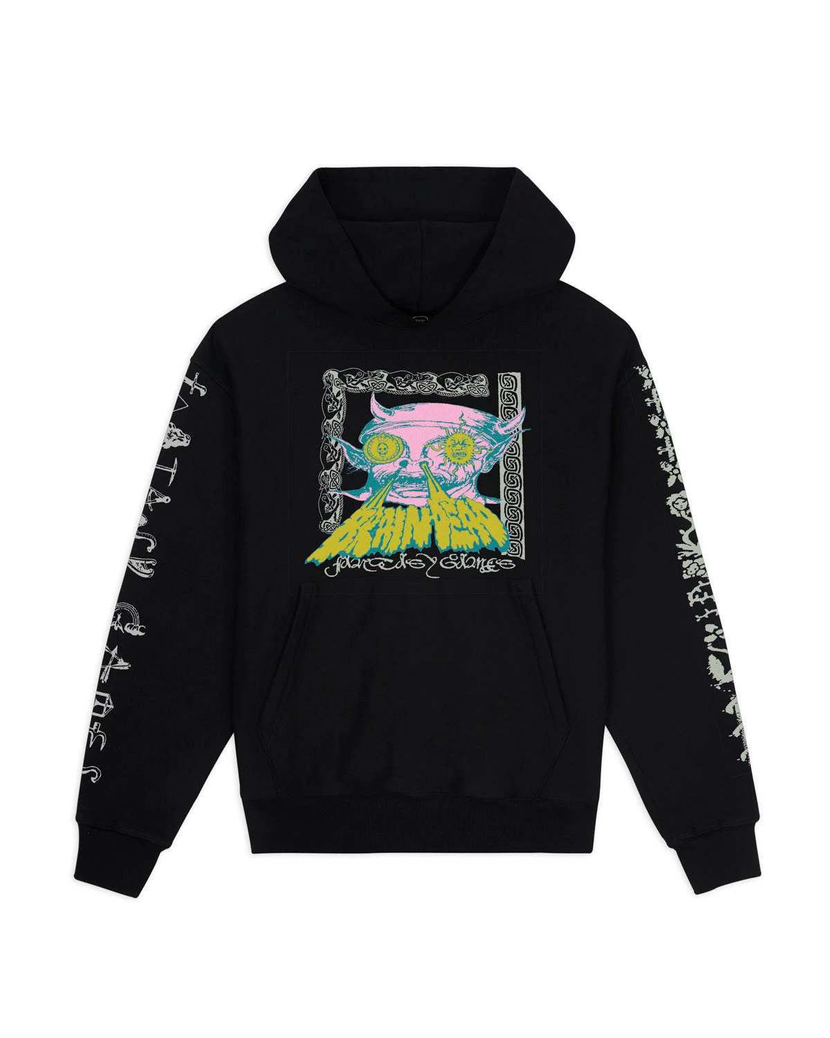 Brain Dead Fantasy Games Hooded Sweatshirt - Black__streetdrip.top