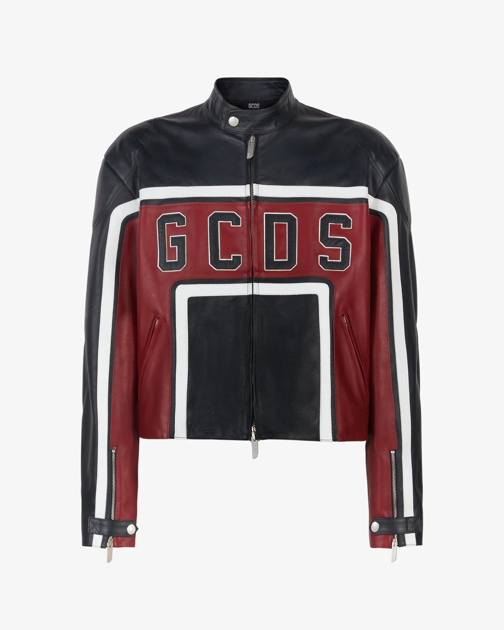 Leather Racing Jacket__streetdrip.top