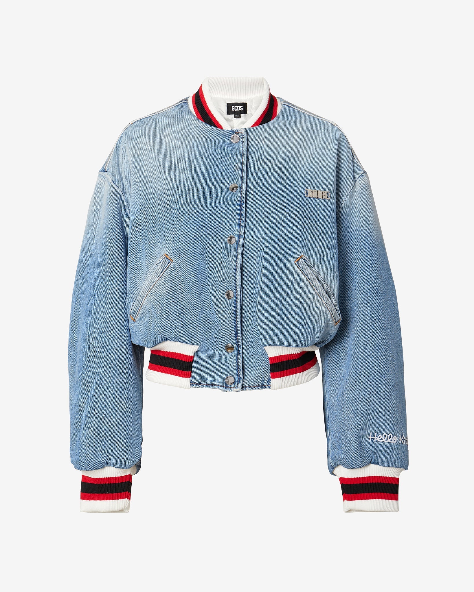 Hello Kitty Denim Bomber__streetdrip.top