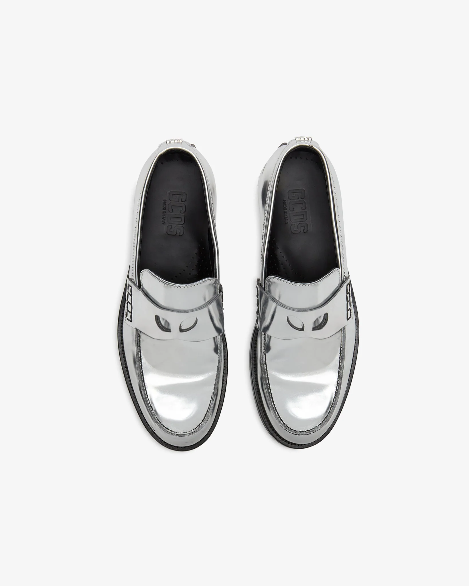 Wirdo Mirror Loafers - silvery__streetdrip.top