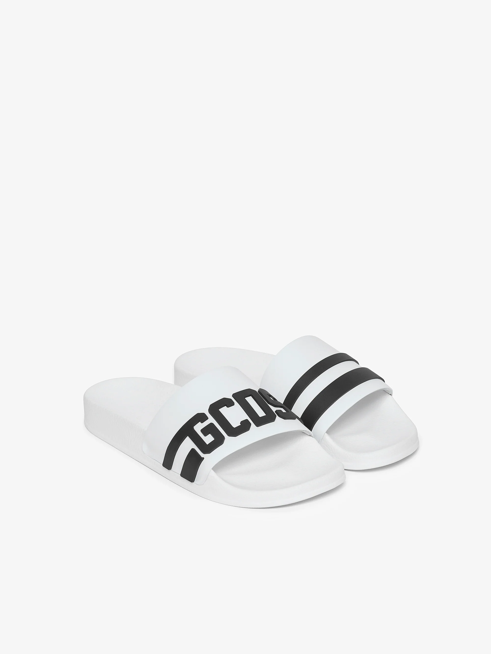 Logo Chain Sliders - white__streetdrip.top