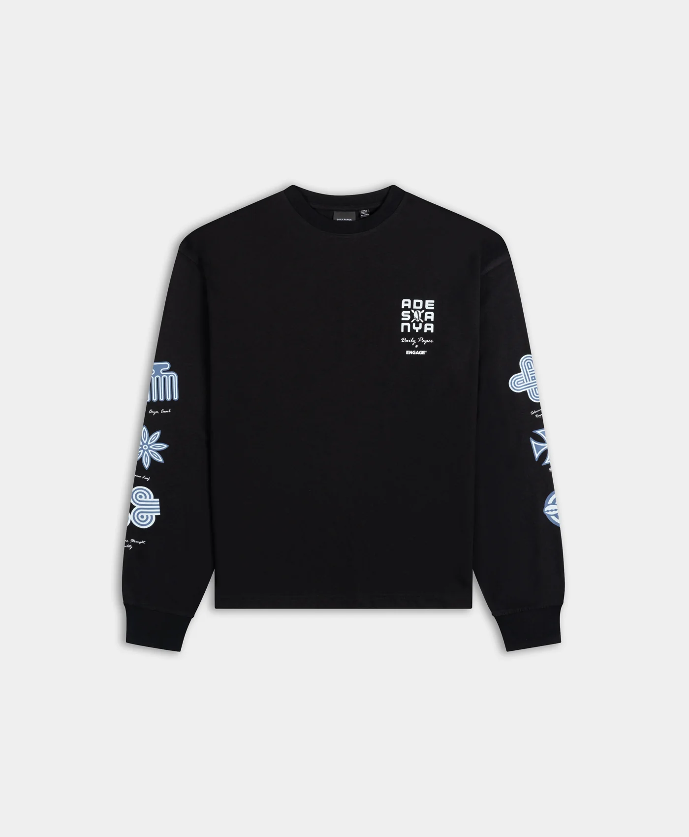 Black DP X Engage Relaxed LS Shirt__streetdrip.top