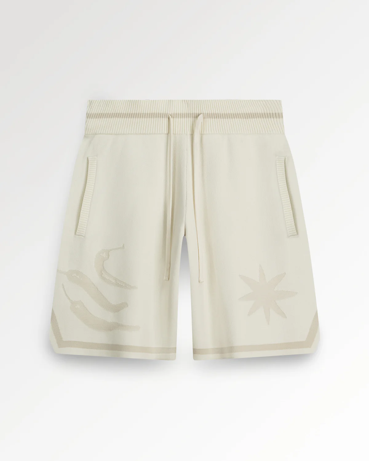 Knit Shorts Breaking Bread Antique White__streetdrip.top