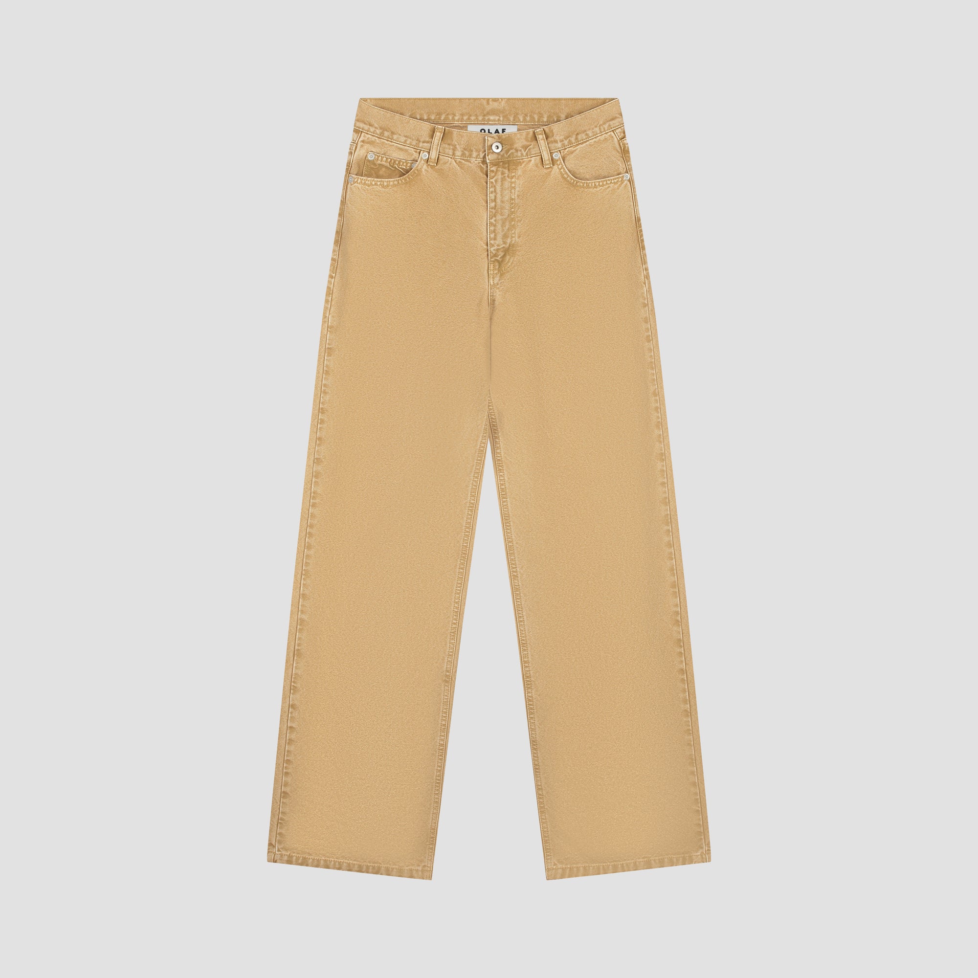 MONOGRAM WASHED CANVAS PANT - MEDAL BRONZE__streetdrip.top